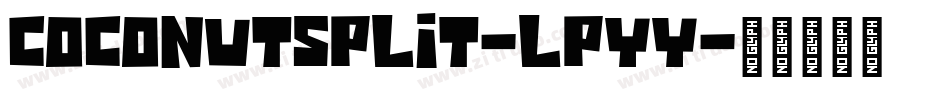 CoconutSplit-lPYy字体转换