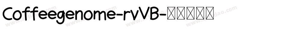 Coffeegenome-rvVB字体转换
