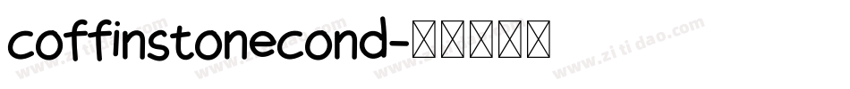 coffinstonecond字体转换