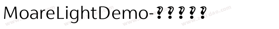 MoareLightDemo字体转换
