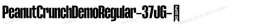 PeanutCrunchDemoRegular-37JG字体转换