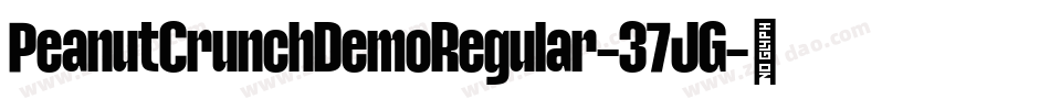 PeanutCrunchDemoRegular-37JG字体转换