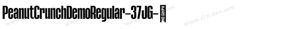 PeanutCrunchDemoRegular-37JG字体转换
