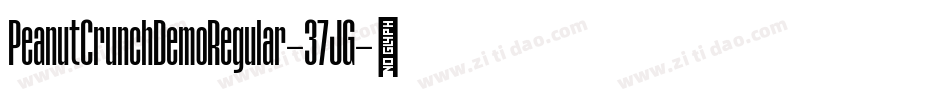 PeanutCrunchDemoRegular-37JG字体转换