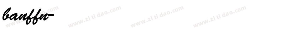 banffn字体转换