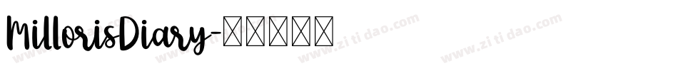 MillorisDiary字体转换