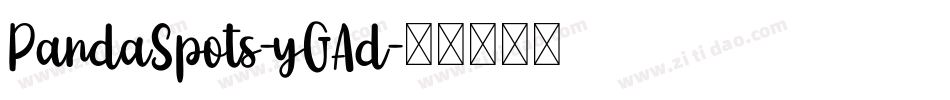 PandaSpots-yGAd字体转换