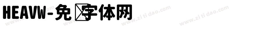 HEAVW字体转换
