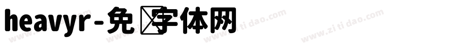 heavyr字体转换