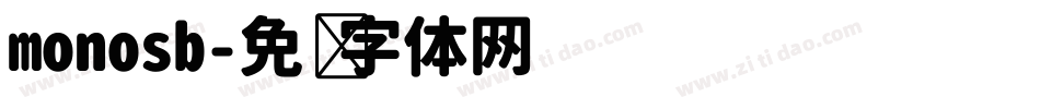 monosb字体转换