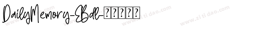 DailyMemory-EBdl字体转换
