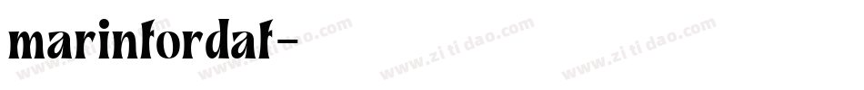 marinfordaf字体转换