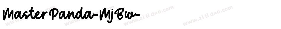 MasterPanda-MjBw字体转换