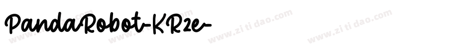 PandaRobot-KR2e字体转换