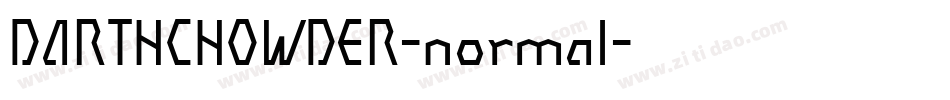 DARTHCHOWDER-normal字体转换