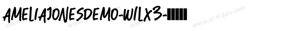 AmeliaJonesDemo-w1lX3字体转换