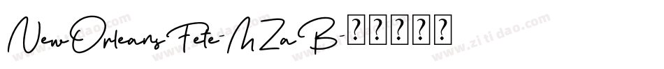 NewOrleansFete-MZaB字体转换