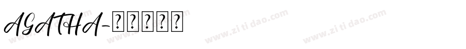 AGATHA字体转换