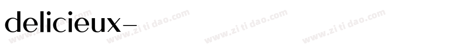 delicieux字体转换