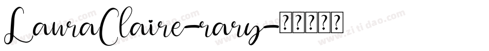 LauraClaire-rary字体转换