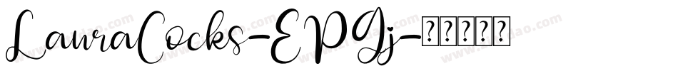 LauraCocks-EPGj字体转换