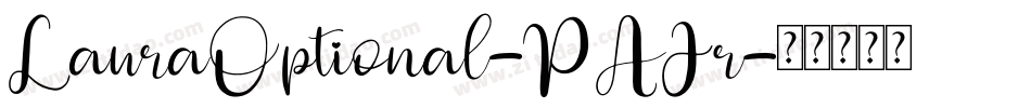 LauraOptional-PAJr字体转换