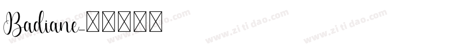 Badiane字体转换