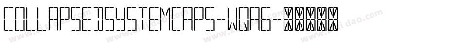 CollapsedSystemCaps-wqA6字体转换