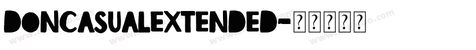 DonCasualExtended字体转换