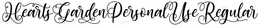 HeartsGardenPersonalUseRegular-Lgp4字体转换