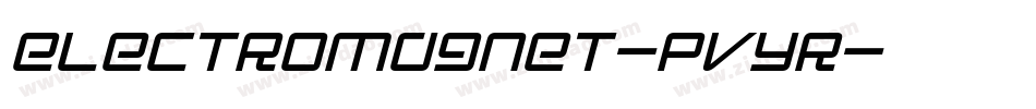 ElectroMagnet-pVYr字体转换