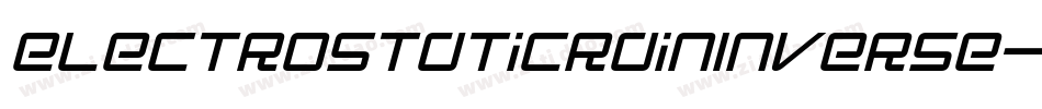 ElectroStaticRainInverse-X9xd字体转换