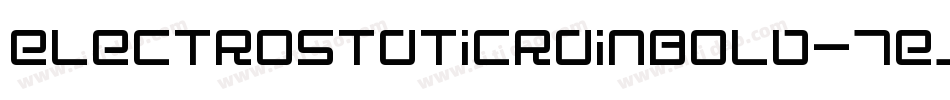 ElectroStaticRainBold-7eJP字体转换