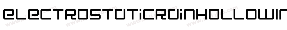 ElectroStaticRainHollowInve-LzXZ字体转换