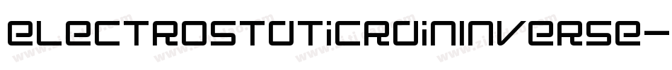 ElectroStaticRainInverse-X9xd字体转换