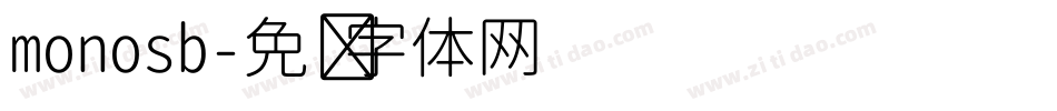 monosb字体转换