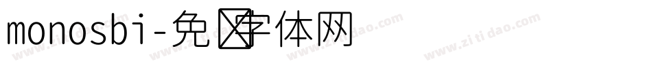 monosbi字体转换