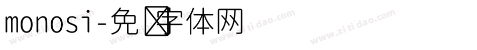 monosi字体转换