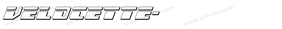 Velocette字体转换