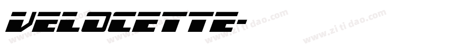 Velocette字体转换