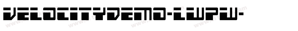 VelocityDemo-lwPw字体转换