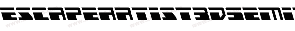 EscapeArtist3DSemiItalic-axYL5字体转换