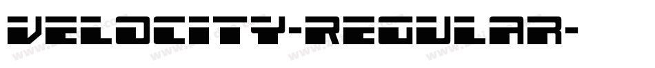 Velocity-Regular字体转换