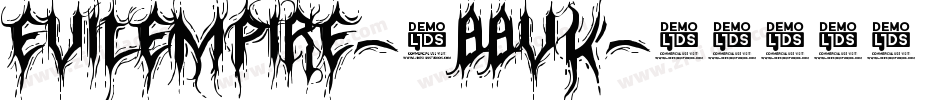 EvilEmpire-4BBVK字体转换
