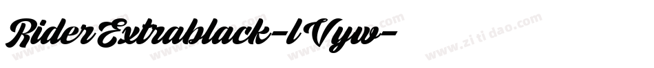 RiderExtrablack-lVyw字体转换