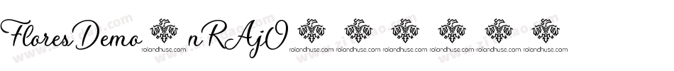 FloresDemo-nRAjO字体转换