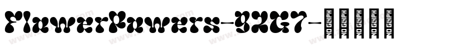 FlowerPowers-92G7字体转换
