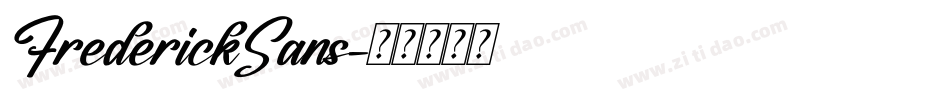 FrederickSans字体转换