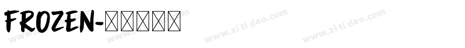 Frozen字体转换