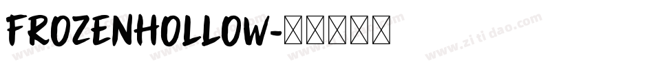 FrozenHollow字体转换